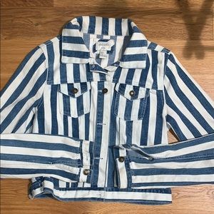 Stripe denim jacket
